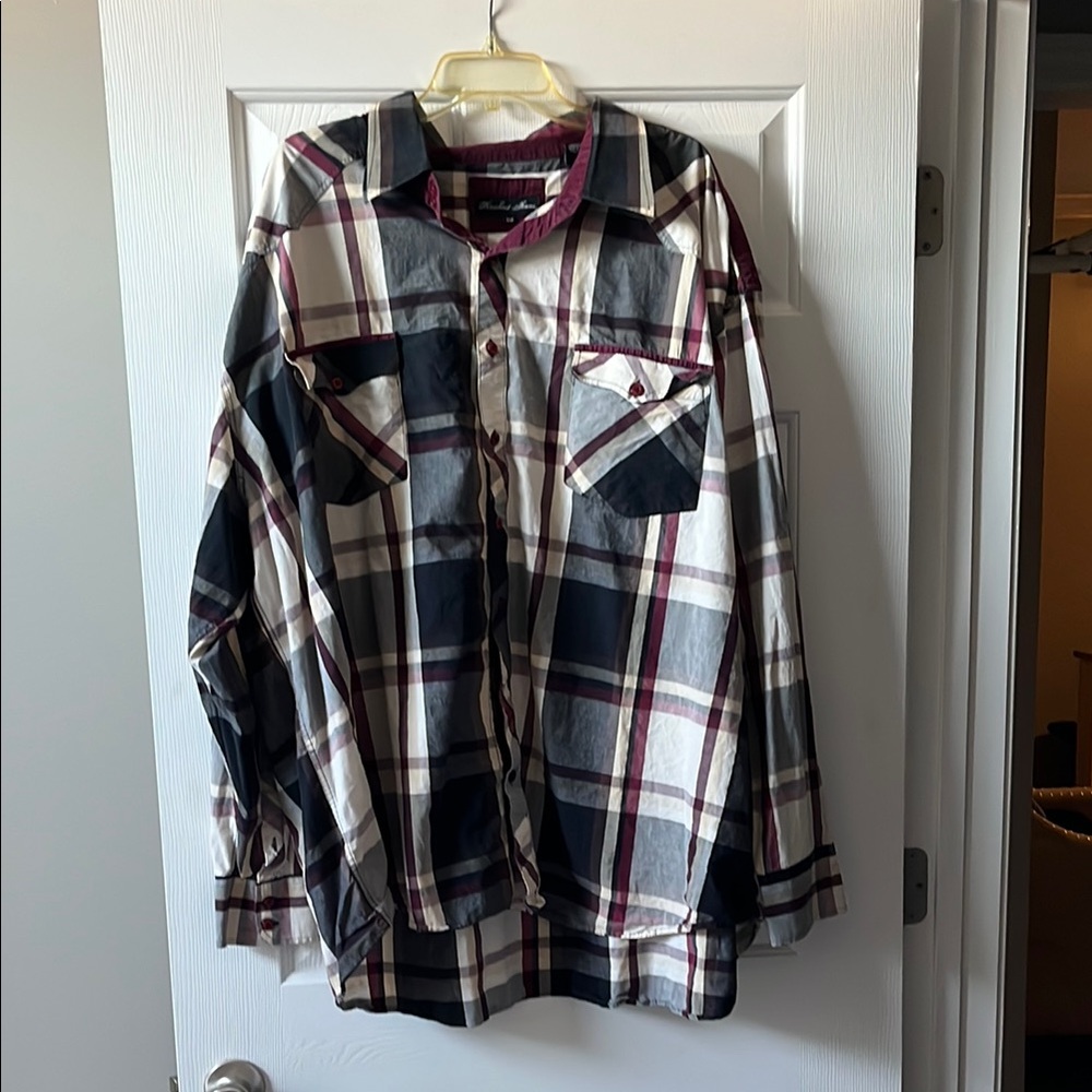 Knockout Jeans Men's Plaid Shirt